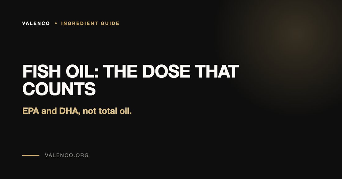 Fish Oil and Omega-3: How to Read the EPA and DHA Dose