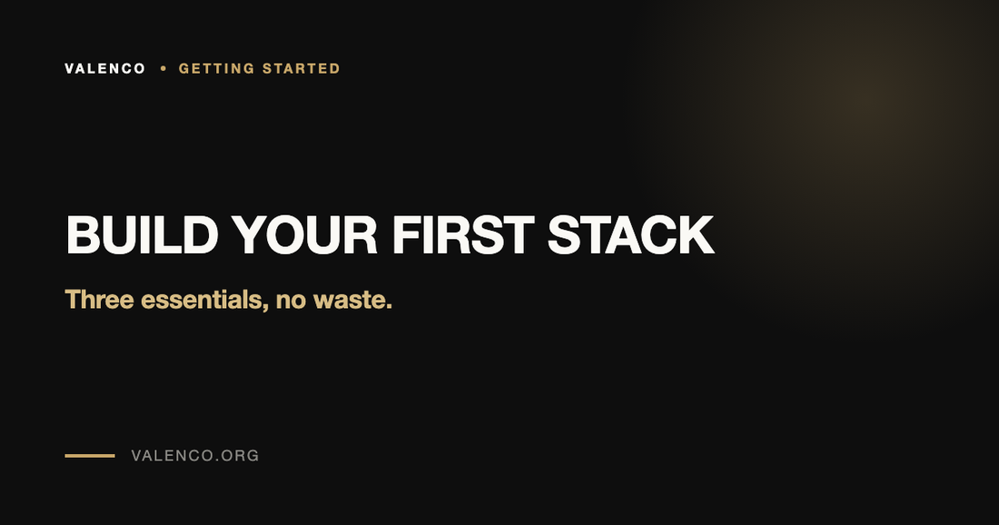 How to Build Your First Supplement Stack (Without Wasting Money)