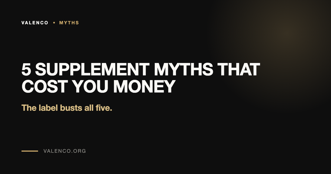 5 Supplement Myths That Cost You Money