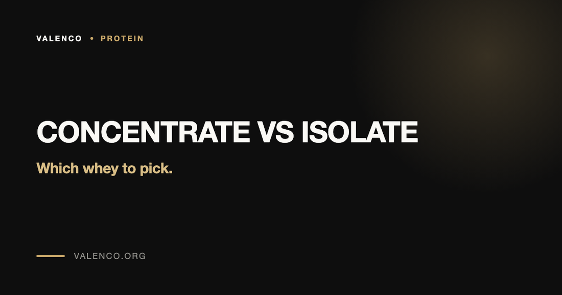 Whey Concentrate vs Isolate: What's the Difference and Which to Pick