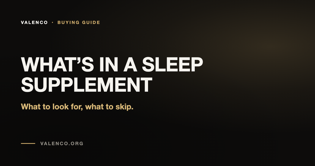 What Should Be in a Sleep Supplement (and What to Skip)