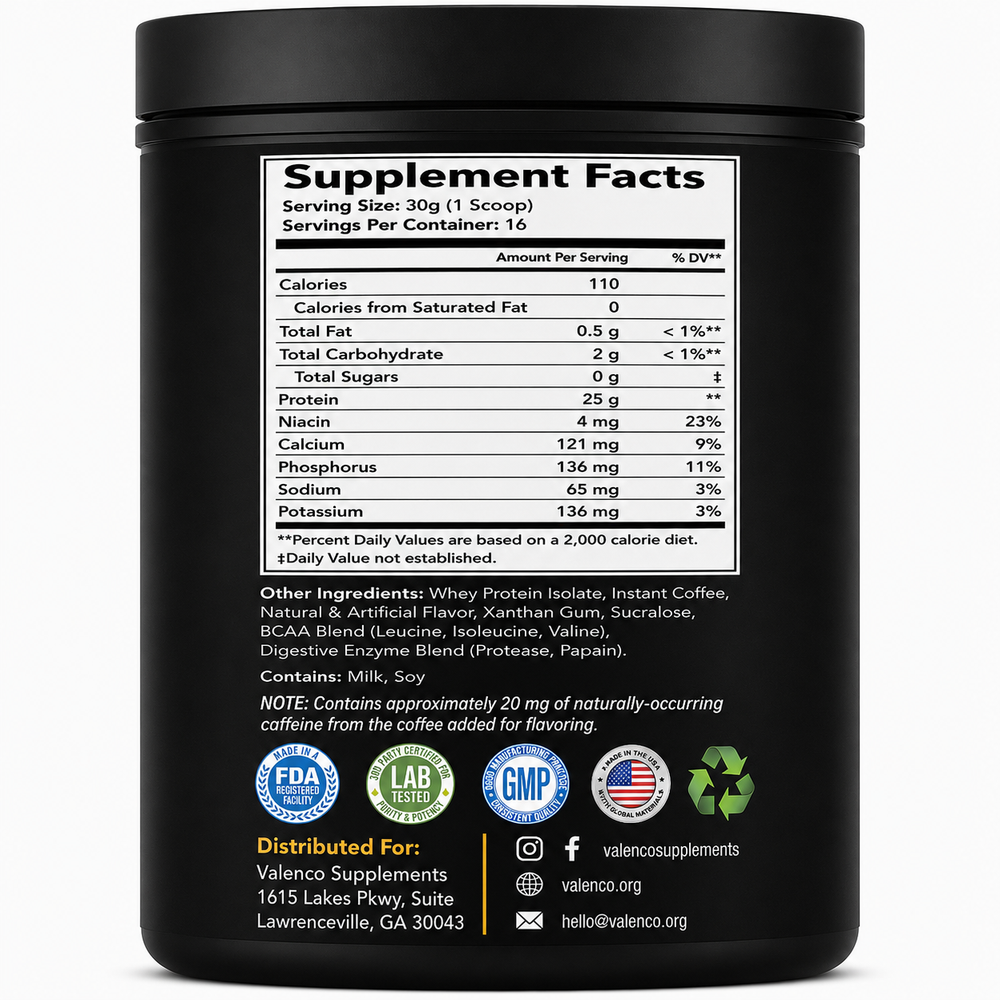 1 lb Whey Armor Isolate Protein | Cappuccino