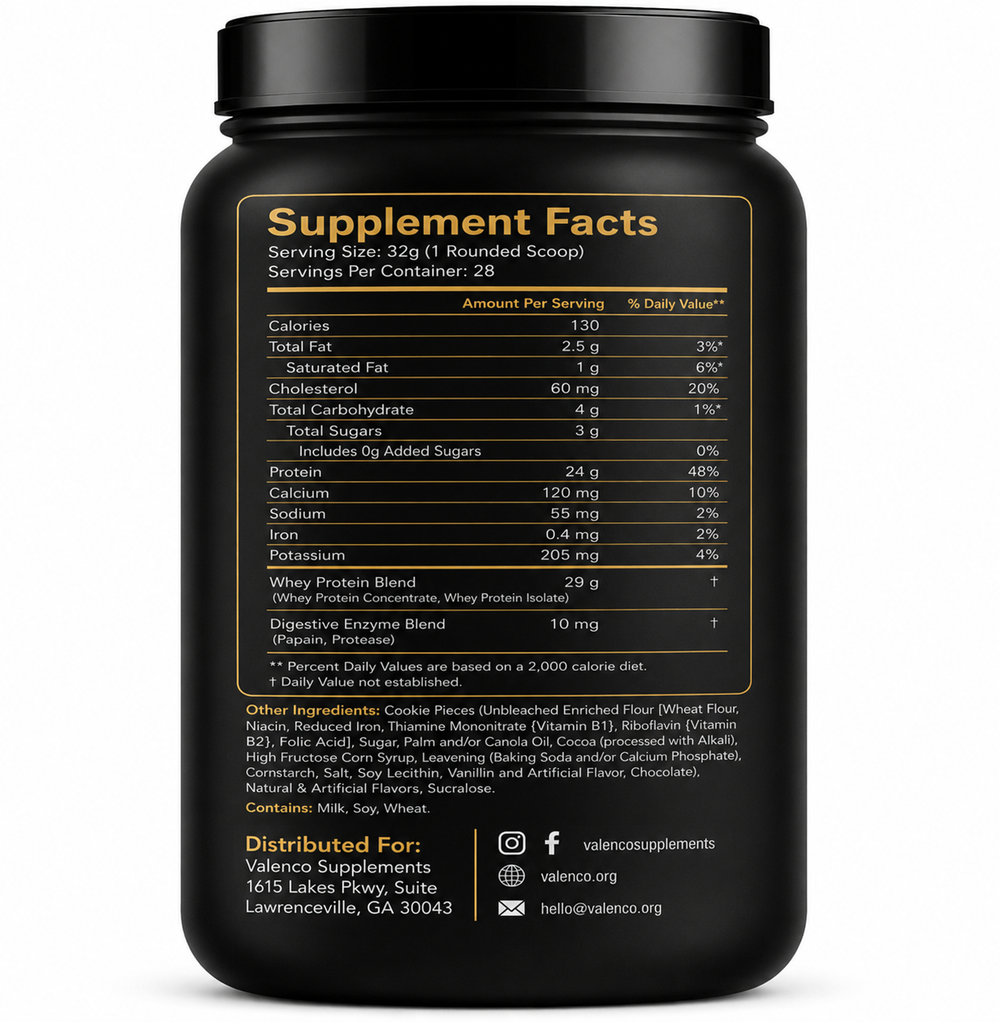 2 lb Whey Protein | Cookies & Cream