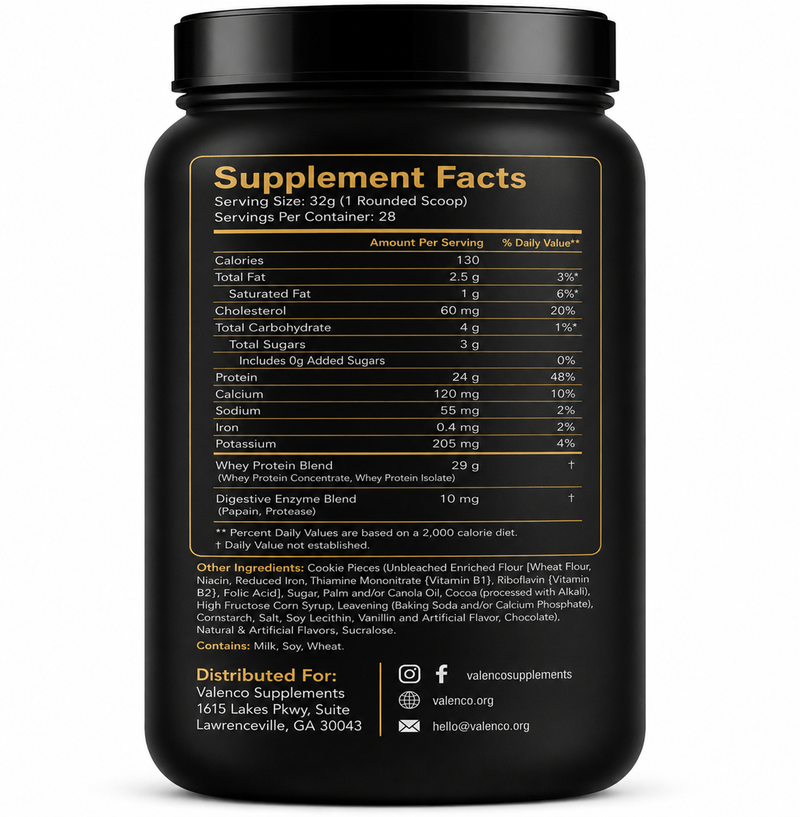 2 lb Whey Protein | Cookies & Cream