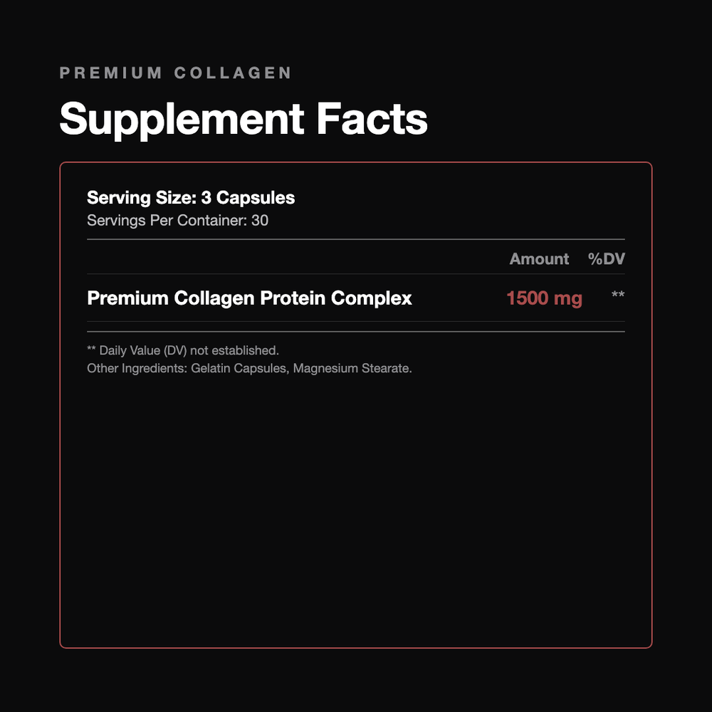Premium Collagen Complex | Types I, II, III, V & X