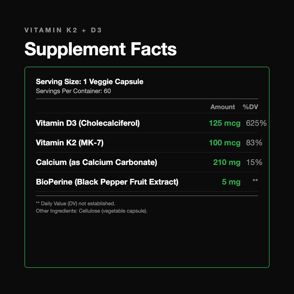 Vitamin K2 + D3