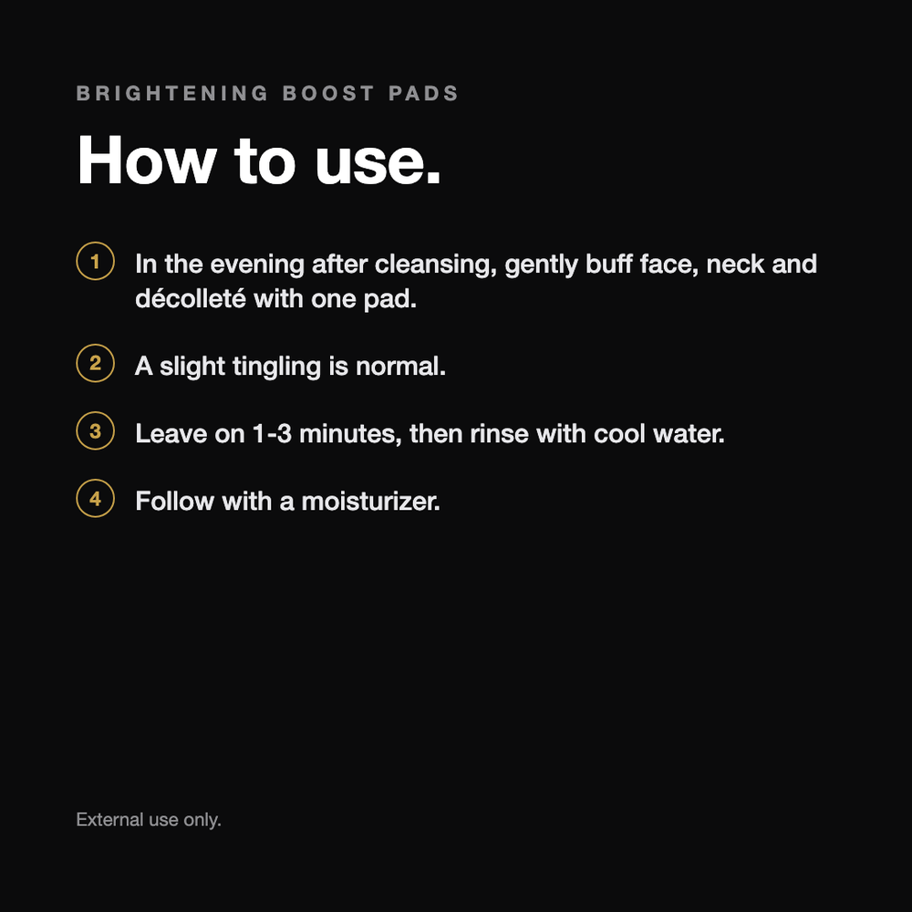 Brightening Boost | Exfoliator Pads