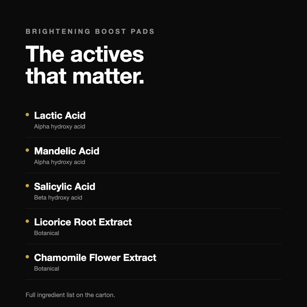 Brightening Boost | Exfoliator Pads