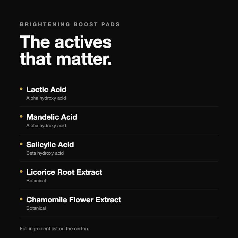 Brightening Boost | Exfoliator Pads