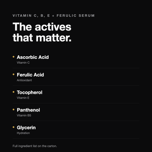 Vitamin C, B, E + Ferulic Antioxidant Serum