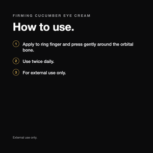 Firming Cucumber Eye Cream