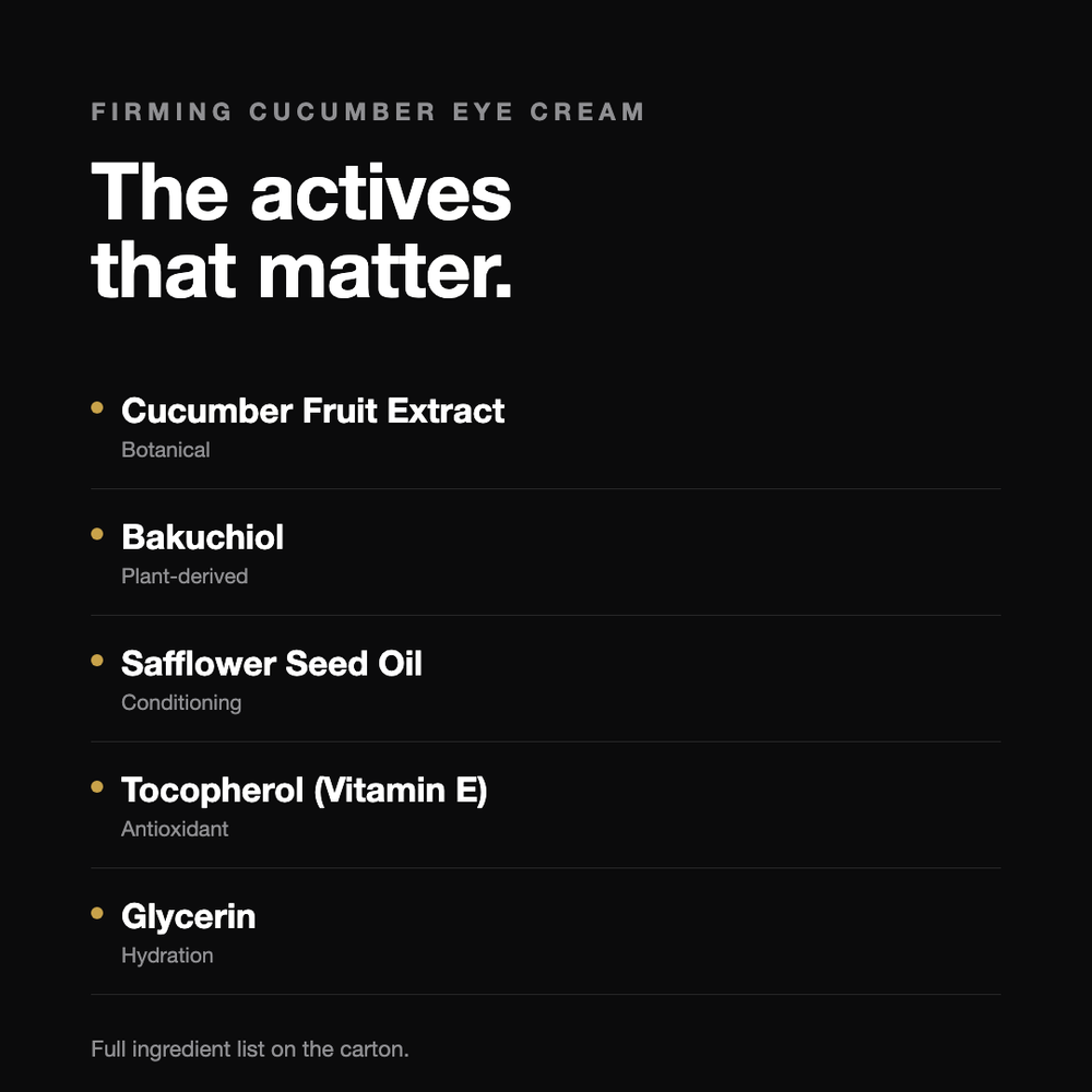 Firming Cucumber Eye Cream