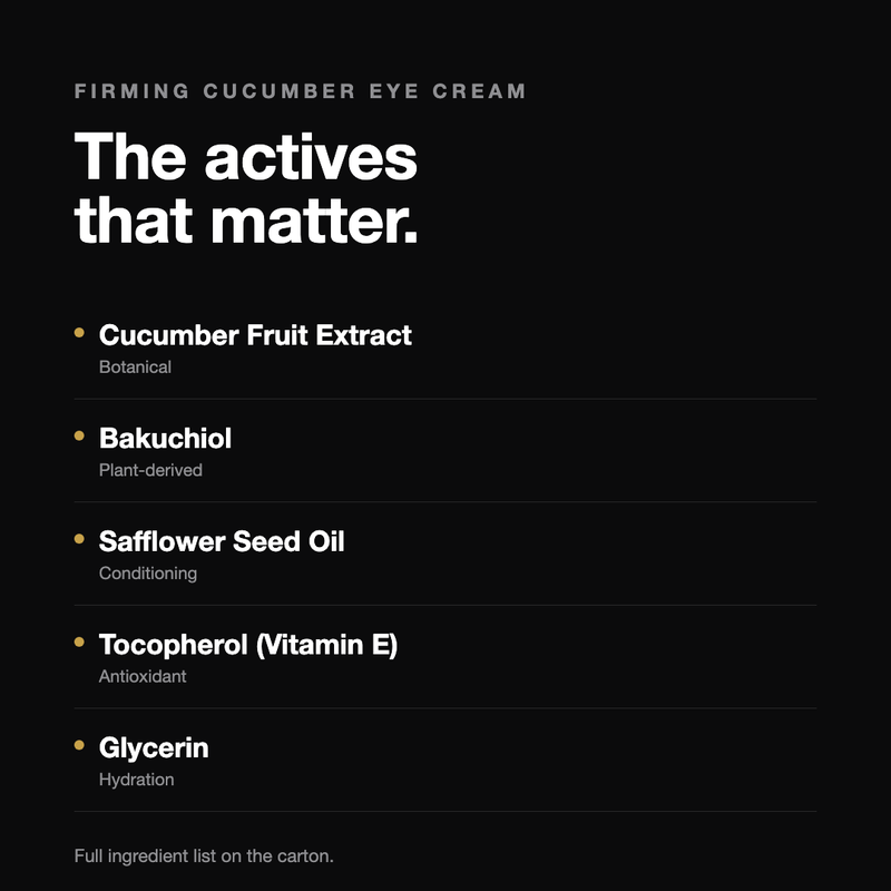 Firming Cucumber Eye Cream