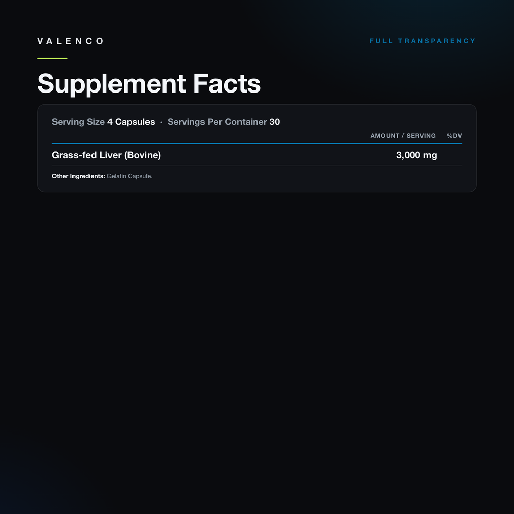 Grass-Fed Beef Liver Capsules